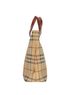 Burberry Logo Check Shopping Tote, bottom view